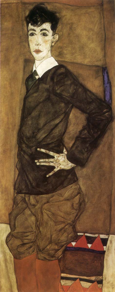 Egon Schiele Portrait of Erich Lederer